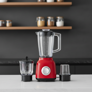 Blender électrique pour smoothies ménagers, 4 lames, 2 vitesses, capacité de 1,6 L, ensemble de <span class=keywords><strong>hachoir</strong></span> à <span class=keywords><strong>viande</strong></span> multifonction avec boîte cadeau - Product Image 2