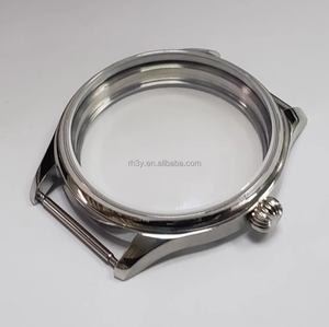 Boîtier de montre en acier inoxydable de 40 mm avec verre saphir compatible avec les mouvements mécaniques manuels <span class=keywords><strong>ETA</strong></span> <span class=keywords><strong>6497</strong></span>/6498 - Product Image 1