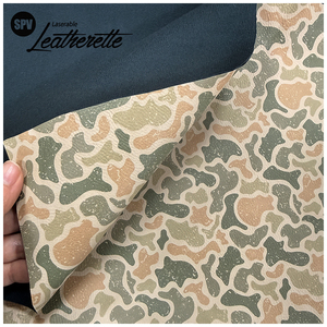 Feuilles de similicuir camouflage gravables au laser, en PU, avec motif camouflage de chasse au canard sans couture, pour carnets et étuis à boissons - Product Image 6