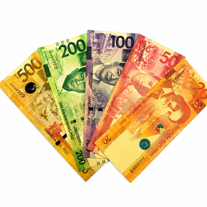 Billet de banque philippin en <span class=keywords><strong>or</strong></span> 24 carats 20 <span class=keywords><strong>50</strong></span> 100 200 500 – Art de collection, souvenir, cadeau pour collectionneurs – Matériau PET, impression dorée - Product Image 2