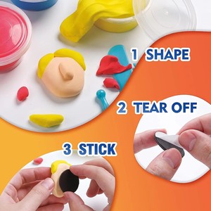 Kit de 18 couleurs d'argile plastique et d'argile auto-durcissante faits <span class=keywords><strong>à</strong></span> la main pour enfants – Créez vos propres aimants de réfrigérateur – <span class=keywords><strong>Pâte</strong></span> <span class=keywords><strong>à</strong></span> <span class=keywords><strong>modeler</strong></span> fabriquée <span class=keywords><strong>en</strong></span> Chine - Product Image 1