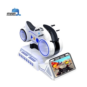 เครื่องเล่นสวนสนุกในร่มเครื่องเล่นจำลองการเล่นเกมอย่างบ้าคลั่งที่นั่ง9D <span class=keywords><strong>VR</strong></span> สำหรับนักขับมอเตอร์ไซค์จำลองการขับรถมอเตอร์ไซด์ - Product Image 2
