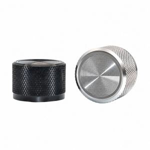 ลูกบิดอลูมิเนียมขนาด 22x15 มม. แบบ CNC พร้อมไฟ LED สำหรับควบคุมเสียงรถยนต์ ผลิตโดย Guangdong OEM - Product Image 1