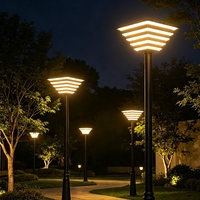 Lampadaire Solaire LED 100W 200W pour Extérieur, Jardin, Poteau, avec Capteur Intelligent, Étanche IP65 pour Éclairage de Parc, Route et Aménagement Paysager