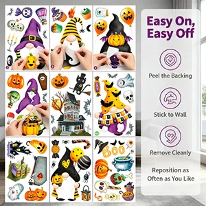 Pegatinas de Vinilo para Pared de Halloween, Adhesivo Removible, Decoración Impermeable, Forma Rectangular, para Manualidades y Regalos - Product Image 6