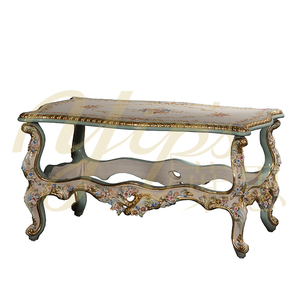 Yips LD-1203-0203 serie francese tavolino dipinto a mano con motivo a Rose in resina intaglio in stile tradizionale <span class=keywords><strong>mobili</strong></span> in <span class=keywords><strong>legno</strong></span> per la casa - Product Image 1