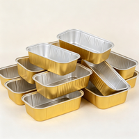 Barquette jetable en plastique PP de qualité alimentaire avec feuille d'aluminium pour cuisson rapide et uniforme au four ou à la friteuse à air