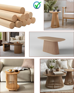 Varillas Redondas de Madera Natural Pulida y Duradera - Técnica de Corte Moderna para Decoración Navideña y Regalos DIY - Product Image 2