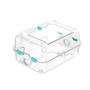 Jaula de hámster totalmente transparente NOMOY PET con pies para animales pequeños conejillo de indias rata hámster hábitats - Product Image 1