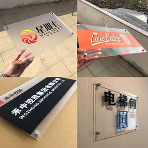 Impresión UV con diseño de logotipo personalizado en vidrio, madera, acrílico, plástico, PVC y cuero para letreros de tiendas - Product Image 3