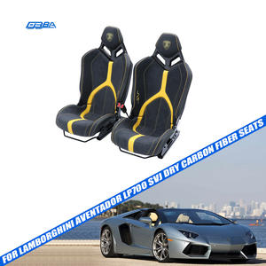 Sièges en fibre de carbone au toucher luxueux, minimalistes et élégants, avec coutures exquises pour Lamborghini LP700 - Product Image 1