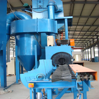 Machine de sablage à rouleaux pour tubes et tuyaux en acier, cylindres GPL, avec convoyeur à roues et abrasif
