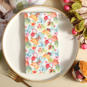 Fruit And Animal Print Paper Napkins 330mm X 400mm For Themed Parties - Product Image 1