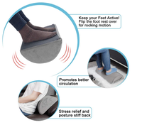 Repose-pieds pour sous le bureau au travail Repose-pieds en mousse à mémoire de forme Repose-pieds réglable pour le bureau Jeux sur ordinateur et maison