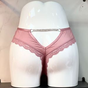 High Quality Sexy Women's Low Waist Hip Hollow Chain Underwear <b>Thong</b> Fashionable Lace Women's Underwear - Product Image 5
