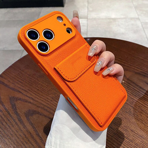 Étui portefeuille en cuir PU de luxe premium avec fentes pour cartes, antichoc, anti-rayures, compatible avec les téléphones mobiles - Product Image 4