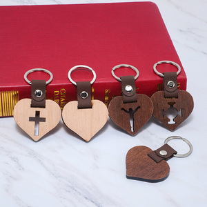 Wooden <b>Keychain</b> Bottle Opener Natural Wood Portable Unisex Car Pendant Gift - Product Image 2