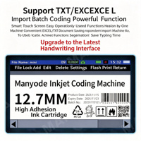Mini-imprimante jet d'encre intelligente à écran couleur, impression de codes QR et de codes-barres, date de production, imprimante portable MINI