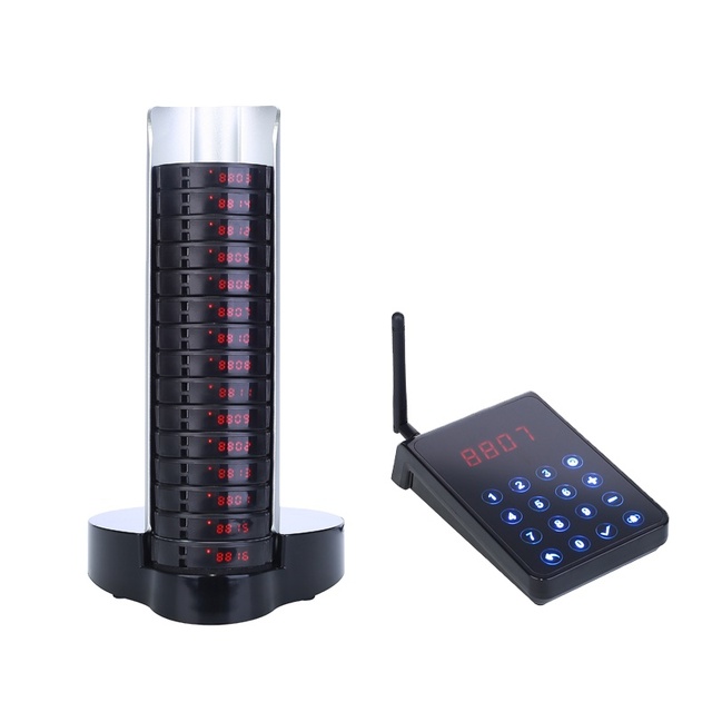 BYHUBYENG Guest Coaster Food Court Pager System Service Vibrators for Restaurants Wireless Queue Management 15 Beeper Pagers