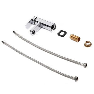 Robinet de lavabo monocommande moderne en laiton chromé, à montage sur plan, avec mitigeur <span class=keywords><strong>eau</strong></span> chaude/froide pour salle de bain - Product Image 5