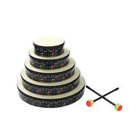 Wholesale YONGXIN HD8-1c Orff Musical Percussion Instrument 8-Inch Metal & Wood Hand Drum Toy Ground Drum 2 Sticks Educational