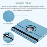 Étui de protection rotatif pour tablette Samsung Tab A7/T500, coque intégrale avec support, anti-chute, en cuir PU, accessoire