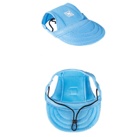 Gorra de béisbol transpirable de malla para perros con orificios para las orejas, sombrero de sol de verano para mascotas, gorras con visera para cachorros, para perros pequeños y medianos, y gatos.