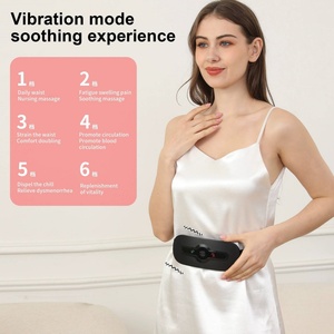 High Vibrating Menstrual Pain Relief <b>Pad</b> Rechargeable Period Cramp <b>Massager</b> Waist <b>Massage</b> Belt - Product Image 4