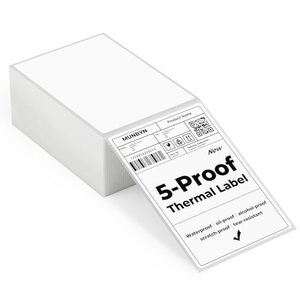 Étiquettes thermiques durables, imperméables, avec adhésif puissant pour l'impression de codes-barres dans la logistique alimentaire - Product Image 1