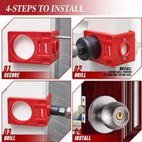 Kit d'installation de serrures de porte en gros pour usine, gabarit de sciage de 43 mm et 45 mm, guide de perçage pour bois, outil d'ouverture de serrures à mortaise