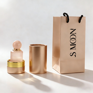 Flacons de <span class=keywords><strong>parfum</strong></span> en verre rose rayé très demandés, 30 ml, 50 ml, 100 ml, design rond de luxe avec couvercles colorés - Product Image 2