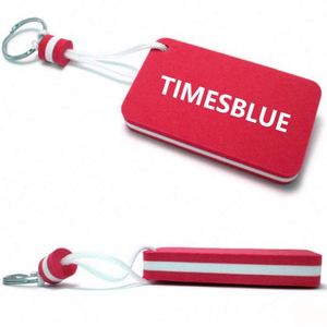Rectangle Floating Keychain, EVA Floating Keychain, Water Sports <b>Waterproof</b> <b>Foam</b> Floating Key Ring - Product Image 4