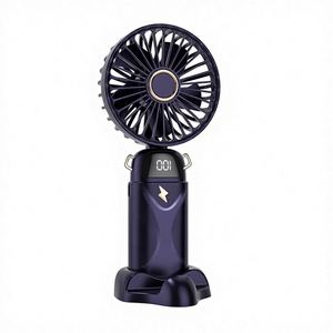 2026 New Arrivals Usb Rechargeable Portable Fan,Mini Small <b>Table</b> With Phone Holder Hand Held Handheld or Neck Fan - Product Image 1