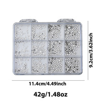 Strass transparents scintillants à dos plat de tailles variées pour décoration d'ongles 3D, accessoires pour nail art