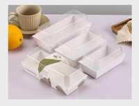 Prix Usine Écologique Biodégradable Jetable 1 Compartiment Qualité Alimentaire Carré Bento Sushi Gâteau Sucre Micro-ondable Gaufré