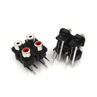 Tejiate RCA AV Dişi Soket 4-Port Tek Portlu Yan 3-Pin Ses Video Konektörü CN Kırmızı Beyaz Sarı