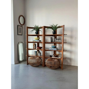 Custom Foldable L-Shaped Bookshelf <strong>Pine</strong> Wood <strong>Corner</strong> Rack for Small Spaces Rustic Display Rack Solid Wood <strong>Corner</strong> <strong>Shelf</strong> - Product Image 4