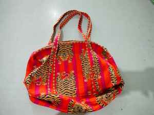 Bolsa de Viaje de Fin de Semana de Lujo con Diseño de Patchwork, Bolsa de Lona Acolchada con Estampado de Bloques de Algodón, Gran Capacidad, Duradera, para Deportes, Viajes, Gimnasio, Yoga - Product Image 6