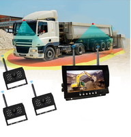 Kit de système d'objectif de caméra DVR de sécurité à vision nocturne HD 2 3 4 canaux avec affichage 360 Meilleure antenne sans fil WiFi pour voiture