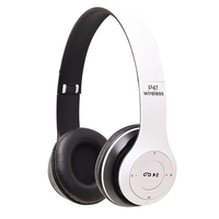 Écouteurs HiFi basse pliables prend en charge le casque à carte TF P47 écouteurs sans fil 5.0 BT casque de jeu sans fil avec microphone