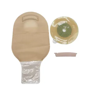 BLUENJOY Skin Friendly Bolsa de colostomía de dos piezas para el cuidado del estoma de Lleostomía Corte a medida Bolsa de colostomía de dos piezas