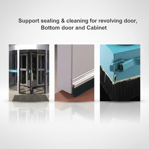 Joint <span class=keywords><strong>de</strong></span> <span class=keywords><strong>brosse</strong></span> inférieur pour <span class=keywords><strong>porte</strong></span> coulissante industrielle avec <span class=keywords><strong>profil</strong></span>é en aluminium multi-prises pour usage résidentiel et commercial - Product Image 4