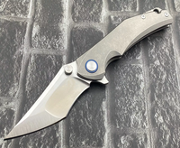 Couteau pliant personnalisé OEM en gros de haute qualité en acier VG-10 avec manche en alliage de titane, couteau utilitaire de cuisine, couteau de survie pour le camping, directement de l'usine