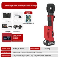 Pince à sertir hydraulique électrique 300 bornes, câble rechargeable, moteur sans balais, acier inoxydable NOOVIEE B400 240V 4000mAh