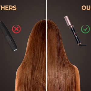 Portable New Style Hot Hair Straight <b>Comb</b> Electric Hair Straightening <b>Comb</b> Copper <b>Comb</b> - Product Image 6