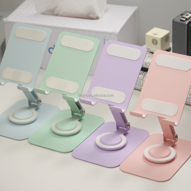 Adjustable Aluminum Alloy Desk Mobile Phone Stand with Handlebar Mount and Custom Logo Option