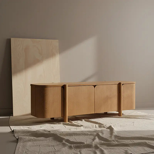 Ensemble de meubles de salon de style américain, console multimédia en bois de luxe, <span class=keywords><strong>unité</strong></span> de divertissement <span class=keywords><strong>intérieure</strong></span> - Product Image 2