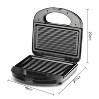 Machine à petit-déjeuner multifonctionnelle électrique pour la maison, gaufrier avec plaque chauffante antiadhésive, gaufrier et appareil à sandwichs
