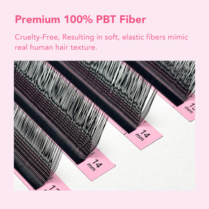 Ciglia finte DIYDAY U-YY, 12 file, 0,07 mm, C/D/L/N/<span class=keywords><strong>LU</strong></span> (M), nero opaco, morbide, fatte a mano, volume naturale - Product Image 4