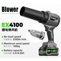 Kit Combo Sans Fil 3-en-1 Ex5308 : Tronçonneuse, Souffleur Turbo et Sécateur Lithium, Grande Batterie, pour Jardinage et Élagage, avec Mallette de Transport Rigide